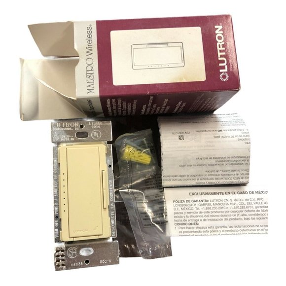 Lutron MRF2-600M-IV Maestro Wireless Multi-Location RF Dimmer Switch Ivory - Picture 6 of 6